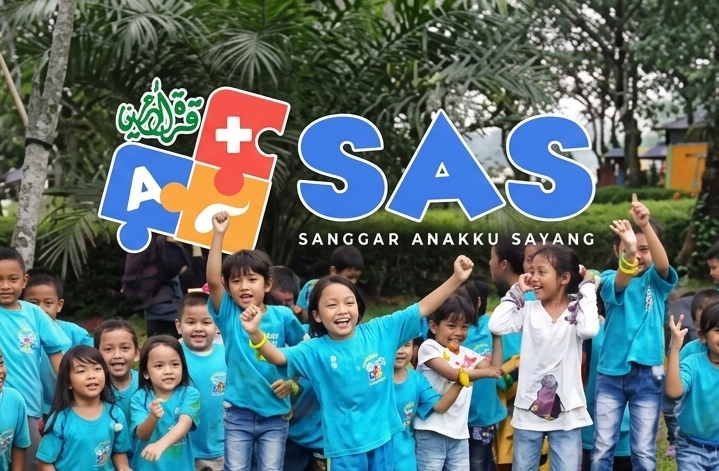 Anak-anak belajar dengan ceria di Sanggar Anakku Sayang
